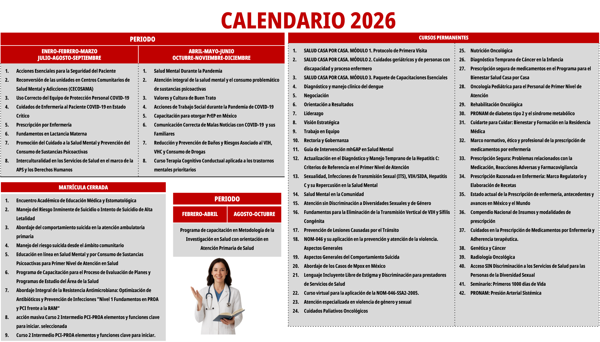 calendario octubre